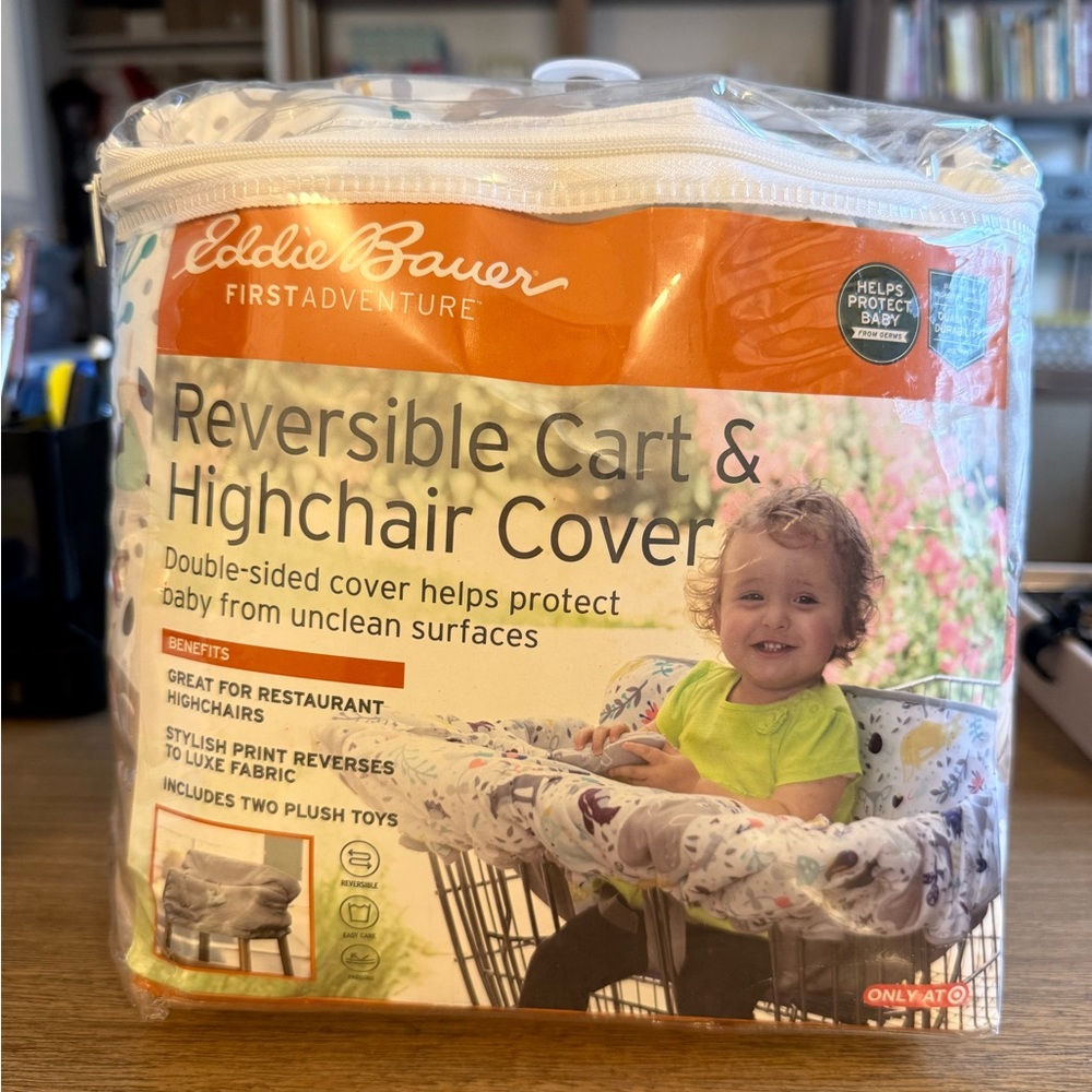 Eddie Bauer Reversible Cart & Highchair Cover NWT
